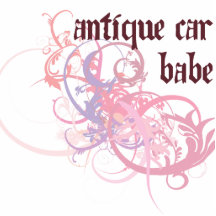 Antikes Auto-Baby Photo Statue