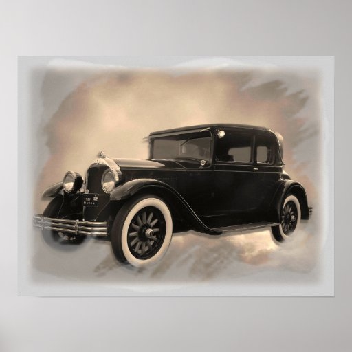 Antikes Auto-Plakat