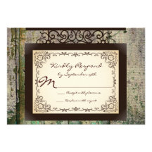 Antikes Zeichen-rustikale Land-Hochzeit UAWG Karte Ankündigungskarten
