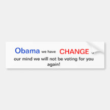 Antiobama Auto Aufkleber