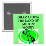 Antiobama-Geldwitz Anstecknadelbuttons