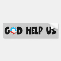 Antiobama-Gott helfen uns religiös Autosticker