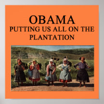 Antiobama-Plantagenentwurf Plakat