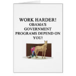 Antiobama-Staatsausgaben Grußkarte