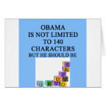 Antiobama-Twitterwitz Grußkarten
