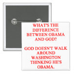 Antiobama-Witz Button