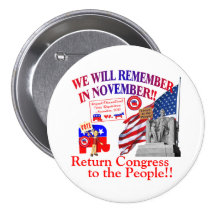 AntiObamaCare - wir erinnern uns im November Button