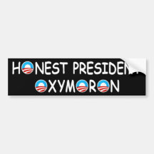 AntiObamaoxymoron humorvoll Auto Aufkleber