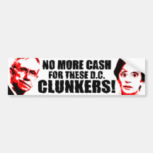 AntiPelosi - AntiReid - Clunkers Auto Sticker