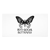 Antisozialer Schmetterling Foto Karte