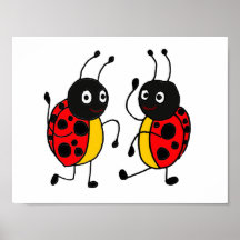 ANZEIGE Tanzen-Marienkäfer-Plakat