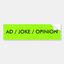 ANZEIGE/WITZ/MEINUNG AUTO STICKER