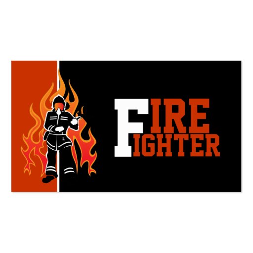 Anziehende Visitenkarten des Feuerwehrmann-/Feuerw
