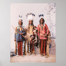 Apache-Leiter Garfield, Ouche-te Foya und Sanches. Plakat
