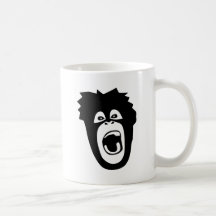 ape monkey chimp gorilla affe crazy orang utan teetasse