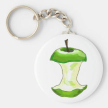 Apfel Apfelgehäuse Apfelbutzen apple core Schlüsselband