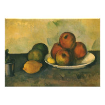 Äpfel des Stillleben-w durch Cezanne, Impressionis Ankündigung