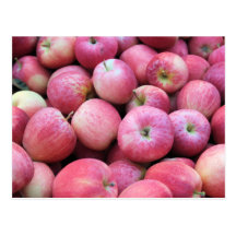 Äpfel frisch vom Obstgarten Postkarte