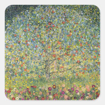 Apfelbaum durch Gustav Klimt, Vintage viktorianisc Aufkleber