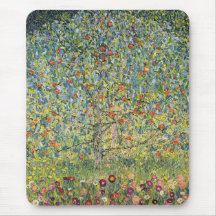 Apfelbaum durch Gustav Klimt, Vintage viktorianisc Mousepad