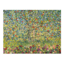 Apfelbaum durch Gustav Klimt, Vintage viktorianisc Postkarten