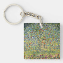 Apfelbaum durch Gustav Klimt, Vintage viktorianisc Schlüsselanhänger