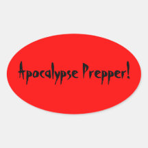 Apokalypse prepper Aufkleber