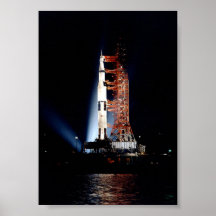Apollo 14 auf der Abschussrampe Plakat