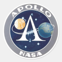 Apollo-Programm Logo Runde Aufkleber
