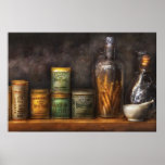 Apotheke - Hustentropfen u. Nieren-Pillen Poster