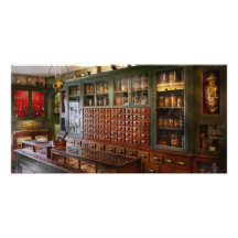 Apotheke - ich bin heraus in einer Minute Foto Karten Vorlage