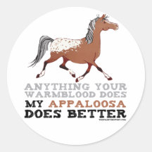 Appaloosas verbessert es runde sticker