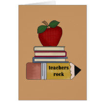 Apple-Lehrer-Felsen-T-Shirts und Geschenke Karten