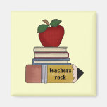 Apple-Lehrer-Felsen-T-Shirts und Geschenke Kühlschrankmagnet