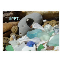 APPT. Karten Strand Seaglass Erinnerungs-Karte Visitenkarte