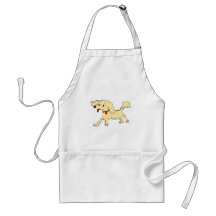 Apricot Poodle Puppy Aprons