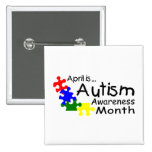 April ist Autismus-Bewusstseins-Monat (Stücke) Anstecknadel