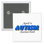 April ist der Autismus-Bewusstseins-Monat (blau) Anstecknadelbuttons