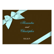 Aqua-Band-Hochzeit UAWG Individuelle Einladungskarte