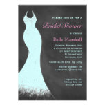 Aqua Chalk Bridal Shower Invitation einladungen