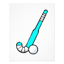 Aqua-Feld-Hockey-Stock Personalisierte Ankündigungen