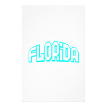 Aqua Florida Stationery