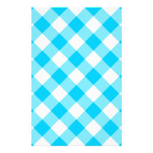Aqua-Gingham-Muster Personalisiertes Druckpapier