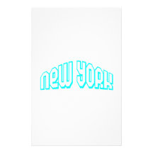 Aqua New York Stationery