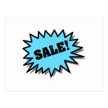 Aqua Sale Postcard