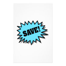 Aqua Save Personalized Stationery