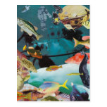 Aqua wagt Postkarte