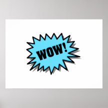 Aqua Wow Print