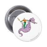 Aquaman reitet Seepferd Button