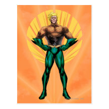 Aquaman stehend postkarten